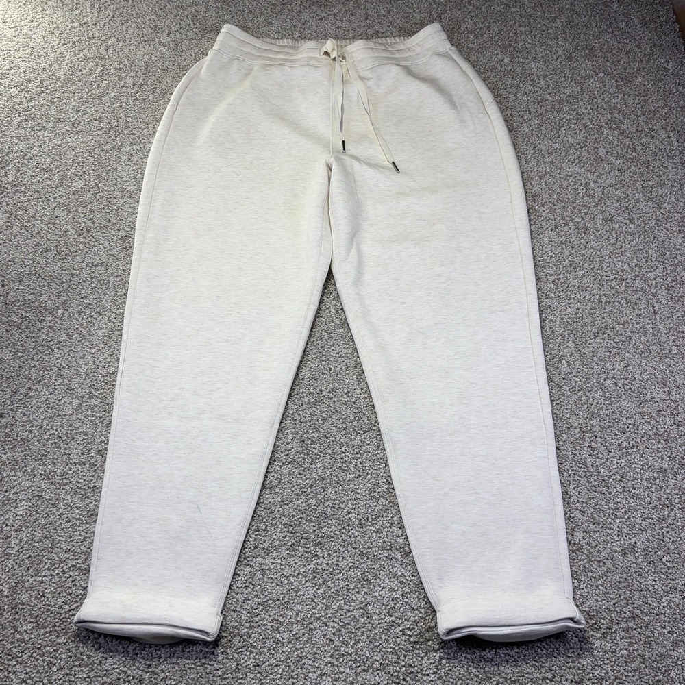 Spanx Pants Womens XL White Jogger Elastic Waist Stretch AirEssentials Lounge